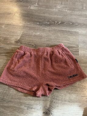 Native Dusty Rose Plush Athletic Shorts